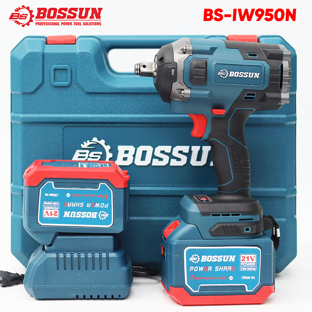 Máy siết bulong pin Bossun BS-IW950N (950N.m) - Đầu 1/2 inch mở ốc 36mm - image 1
