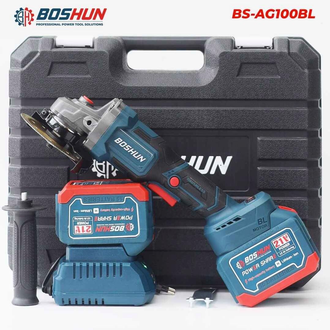 Máy mài Boschun BS-AG100Bl tặng kèm 1 lưỡi cưa xích 