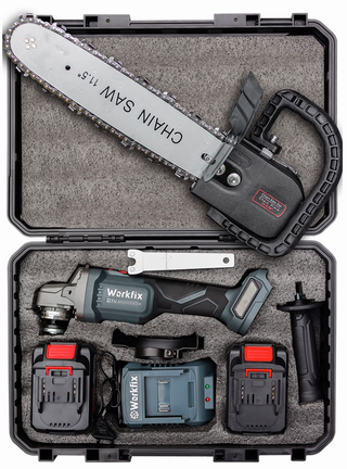 Trọn bộ 2 pin + Tặng kèm bộ cưa xích