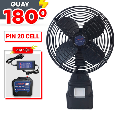 Quạt tích điện chạy pin lithium đường kính 8 inch BS-Q1203