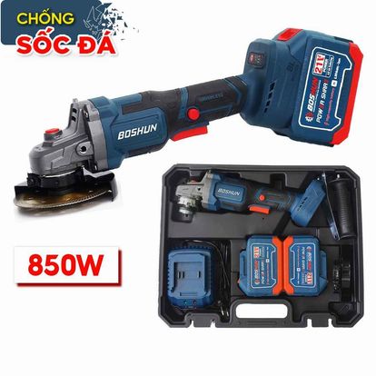 Máy mài Boschun BS-AG100Bl tặng kèm 1 lưỡi cưa xích 